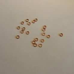 Kuparinen Uistinrengas 6mm, 20kpl